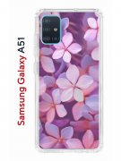 Чехол-накладка Samsung Galaxy A51 Kruche Print Гортензия