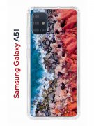 Чехол-накладка Samsung Galaxy A51 Kruche Print Морской берег