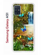 Чехол-накладка Samsung Galaxy A51 Kruche Print Водопад