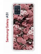 Чехол-накладка Samsung Galaxy A51 Kruche Print  цветы