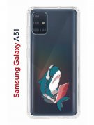 Чехол-накладка Samsung Galaxy A51 (582691) Kruche PRINT Акула