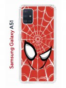 Чехол-накладка Samsung Galaxy A51 Kruche Print Человек-Паук красный