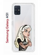 Чехол-накладка Samsung Galaxy A51 Kruche Print Tattoo Girl