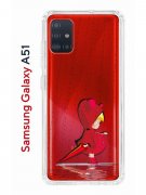 Чехол-накладка Samsung Galaxy A51 Kruche Print Девочка с зонтом