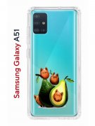 Чехол-накладка Samsung Galaxy A51 Kruche Print Авокотики