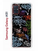 Чехол-накладка Samsung Galaxy A51 Kruche Print Граффити