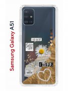 Чехол-накладка Samsung Galaxy A51 Kruche Print Крафтовые наклейки