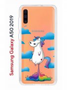 Чехол-накладка Samsung Galaxy A50 2019/A50S 2019/A30S 2019 Kruche Print Flying Unicorn