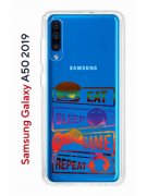 Чехол-накладка Samsung Galaxy A50 2019/A50S 2019/A30S 2019 Kruche Print Repeat