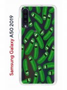 Чехол-накладка Samsung Galaxy A50 2019/A50S 2019/A30S 2019 Kruche Print Огурчик Рик