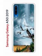 Чехол-накладка Samsung Galaxy A50 2019/A50S 2019/A30S 2019 Kruche Print Журавли