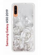 Чехол-накладка Samsung Galaxy A50 2019/A50S 2019/A30S 2019 Kruche Print White roses