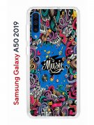 Чехол-накладка Samsung Galaxy A50 2019/A50S 2019/A30S 2019 Kruche Print Music