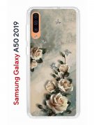 Чехол-накладка Samsung Galaxy A50 2019/A50S 2019/A30S 2019 Kruche Print Белая роза