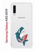 Чехол-накладка Samsung Galaxy A50 2019/A50S 2019/A30S 2019 Kruche Print Акула