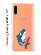 Чехол-накладка Samsung Galaxy A50 2019/A50S 2019/A30S 2019 Kruche Print Акула