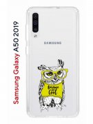 Чехол-накладка Samsung Galaxy A50 2019/A50S 2019/A30S 2019 Kruche Print Сова в очках