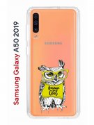 Чехол-накладка Samsung Galaxy A50 2019/A50S 2019/A30S 2019 Kruche Print Сова в очках