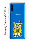 Чехол-накладка Samsung Galaxy A50 2019/A50S 2019/A30S 2019 Kruche Print Сова в очках