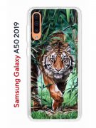 Чехол-накладка Samsung Galaxy A50 2019/A50S 2019/A30S 2019 Kruche Print Крадущийся тигр