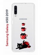 Чехол-накладка Samsung Galaxy A50 2019/A50S 2019/A30S 2019 Kruche Print Котенок в чашке