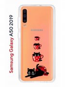 Чехол-накладка Samsung Galaxy A50 2019/A50S 2019/A30S 2019 Kruche Print Котенок в чашке