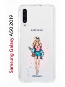 Чехол-накладка Samsung Galaxy A50 2019/A50S 2019/A30S 2019 Kruche Print Fashion Girl