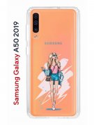 Чехол-накладка Samsung Galaxy A50 2019/A50S 2019/A30S 2019 Kruche Print Fashion Girl