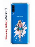 Чехол-накладка Samsung Galaxy A50 2019/A50S 2019/A30S 2019 Kruche Print Fashion Girl