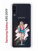 Чехол-накладка Samsung Galaxy A50 2019/A50S 2019/A30S 2019 Kruche Print Fashion Girl