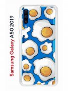 Чехол-накладка Samsung Galaxy A50 2019/A50S 2019/A30S 2019 Kruche Print Глазунья