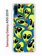 Чехол-накладка Samsung Galaxy A50 2019 (583850) Kruche PRINT Инопланетянин