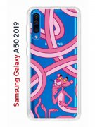 Чехол-накладка Samsung Galaxy A50 2019 (583850) Kruche PRINT Розовая Пантера