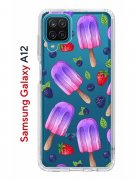 Чехол-накладка Samsung Galaxy A12 Kruche Print Ice Cream