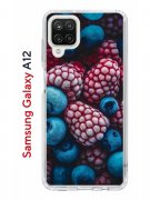 Чехол-накладка Samsung Galaxy A12/M12 Kruche Print Fresh berries