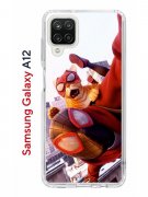 Чехол-накладка Samsung Galaxy A12/M12 Kruche Print Человек паук