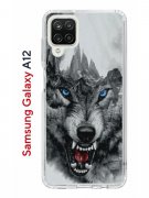 Чехол-накладка Samsung Galaxy A12/M12 Kruche Print Волк