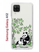 Чехол-накладка Samsung Galaxy A12/M12 Kruche Print Панды