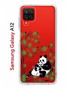 Чехол-накладка Samsung Galaxy A12/M12 Kruche Print Панды