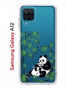 Чехол-накладка Samsung Galaxy A12/M12 Kruche Print Панды