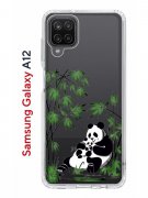 Чехол-накладка Samsung Galaxy A12/M12 Kruche Print Панды