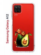 Чехол-накладка Samsung Galaxy A12/M12 Kruche Print Авокотики