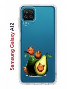 Чехол-накладка Samsung Galaxy A12/M12 Kruche Print Авокотики