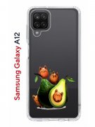 Чехол-накладка Samsung Galaxy A12/M12 Kruche Print Авокотики