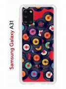 Чехол-накладка Samsung Galaxy A31 Kruche Print Виниловые пластинки