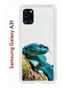 Чехол-накладка Samsung Galaxy A31 (587679) Kruche PRINT Змея