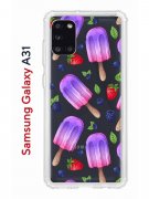 Чехол-накладка Samsung Galaxy A31 (587679) Kruche PRINT Ice Cream