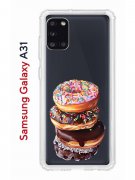 Чехол-накладка Samsung Galaxy A31 (587679) Kruche PRINT Donuts