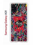 Чехол-накладка Samsung Galaxy A31 (587679) Kruche PRINT Music