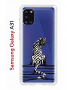 Чехол-накладка Samsung Galaxy A31 (587679) Kruche PRINT Tiger